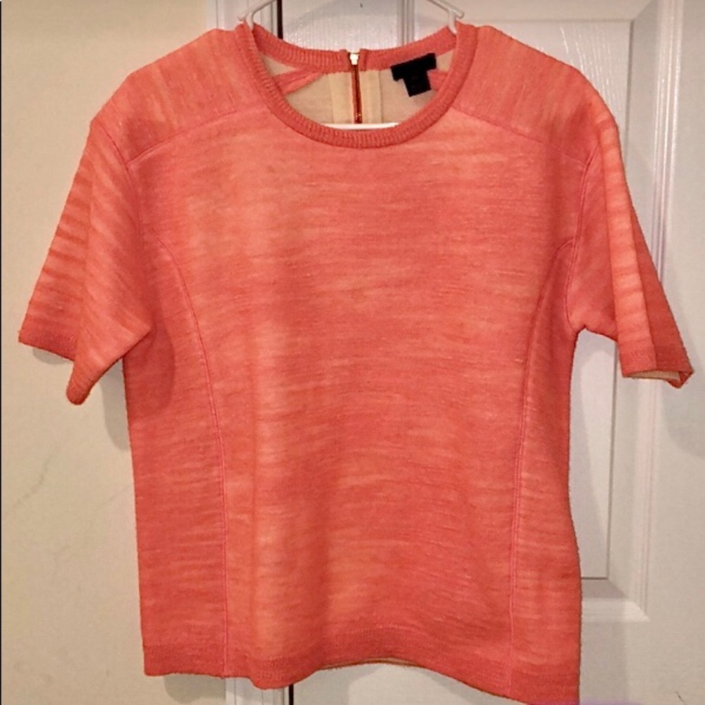 J. Crew NWOT Pink Short Sleeved Sweater.